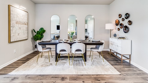 Large dining area with open concept