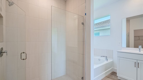 Preserves at Park Trace Cali Home Primary Bathroom