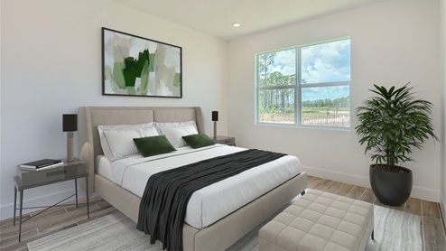 Preserves at Park Trace Virtually Staged Primary Bedroom