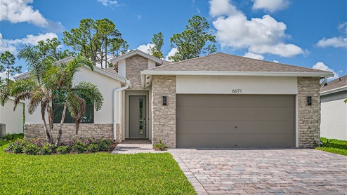 Preserves at Park Trace Avon Model Home Exterior