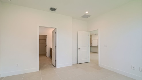 Preserves at Park Trace Avon Model Home Primary Bedroom View