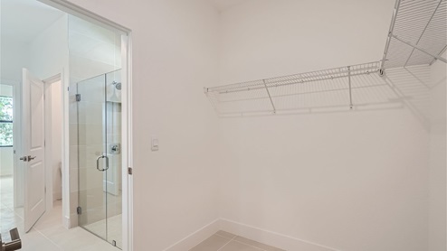 Preserves at Park Trace Avon Model Home Primary Bedroom Closet