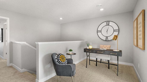 Upper level loft area.