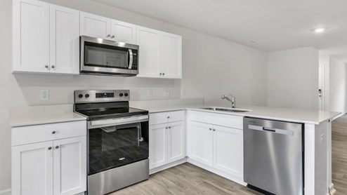 Jonathan living area and kitchen